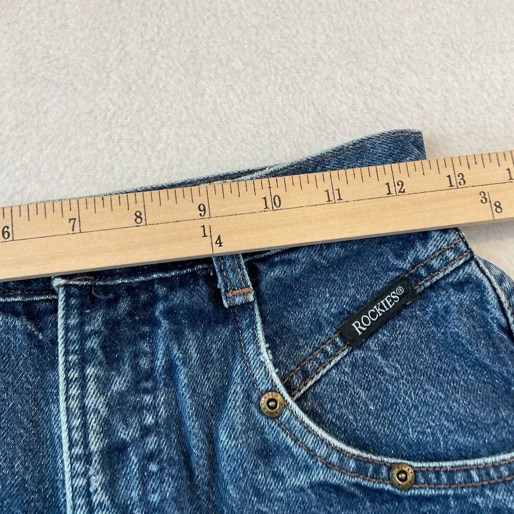 Rockies Rocky Mountain Jeans‎ Womens 7/28 Blue Denim Western Cowgirl High Rise
